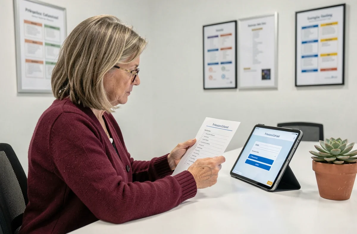 Responsable administrative consultant une checklist de bonnes pratiques pour se connecter à un extranet professionnel